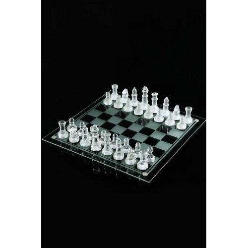 Cam Satranç Takımı Full Cam Satranç Glass Chess 20*20