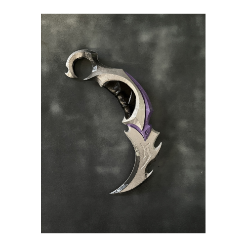 Yağmacı Karambit Mor Plastik