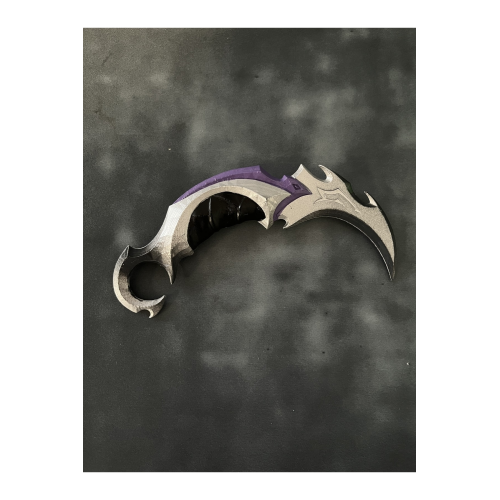 Yağmacı Karambit Mor Plastik