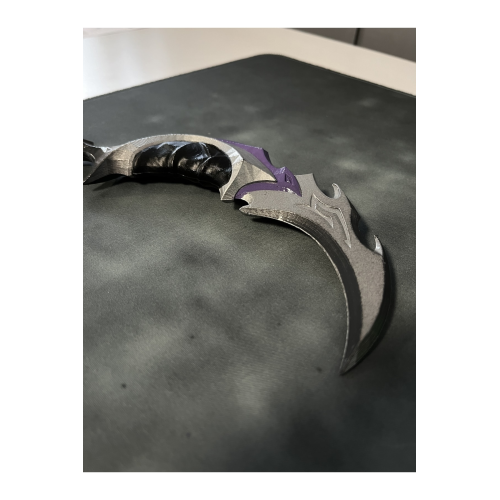 Yağmacı Karambit Mor Plastik