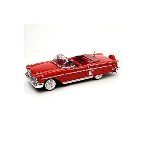 Kırmızı 1:24 1958 Chevy Impala Araba