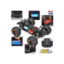 Haıboxıng Rc Uzaktan Kumandalı Model Araba 1/16 4wd Fırçasız Brushless 45 Km/h Sürat Off-road Sarı