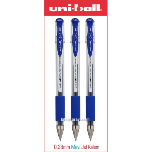 Uniball Signo Dx 0.38 Mm Mavi Jel Kalem