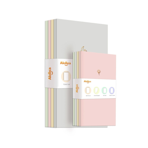 8'li Defter Set Soft Pastel Notebook