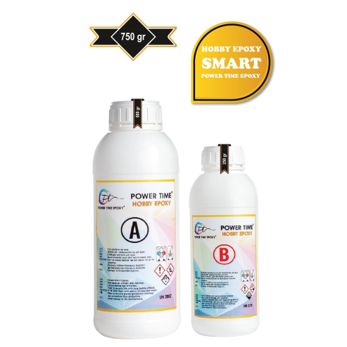 750 Gram Hobby Epoxy Smart/ Şeffaf Epoksi Reçine Ince Döküm