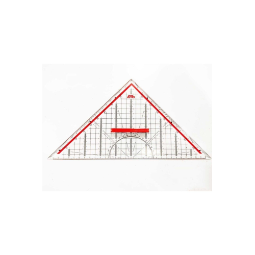 Geoderik Üçgen Cetvel 32 cm Ekstra Tutuculu Ölçekli