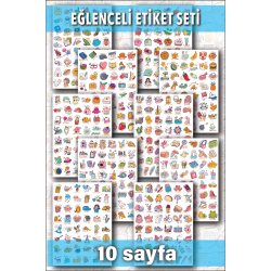 500 Adet Sticker - Planner, Ajanda Ve Günlükler Için Eğlenceli Etiket Kitabı