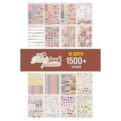 Planner Sticker Set - 1500+ Adet Çıkartma - Ajanda, Günlük, Planlayıcı, Bullet Journal , Scrapbook