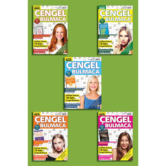 Çengel Bulmaca Set-5 Kitap 560 Sayfa