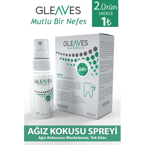 Ağız Kokusu Önleyici Sprey, Alkolsüz Formülasyon 30 ml