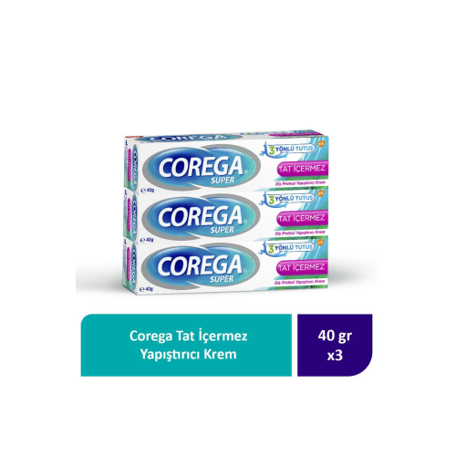 Tat İçermez Yapıştırıcı Krem 40G x 3 Adet