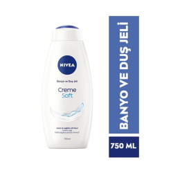 Creme Soft Kremsi Dokunuş Banyo Ve Duş Jeli 750ml,Badem Yağı,Vücut Nemlendirme,Ekonomik Boy