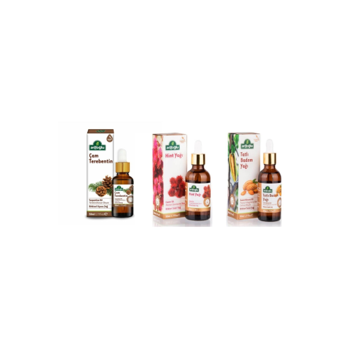 Tatlı Badem Yağı + Çam Terebentin Yağı + Hint Yağı 3 X 50 Ml