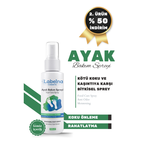 Ayak Koku Önleyici,Kaşıntı Giderici ve Nemlendirici Bakım Spreyi ( onarıcı,yatıştırıcı) 100 ML