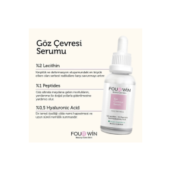 Göz Çevresi Aydınlatıcı & Kırışık Karşıtı ( %1 Peptides , %2 Lecithin %0.5 Hyaluronic Acid) 30 ml