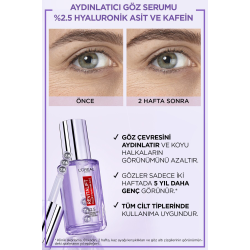 Revitalift Filler Göz Çevresini Aydınlatıcı, Koyu Halka Görünümünü Azaltan Göz Serumu 20ml