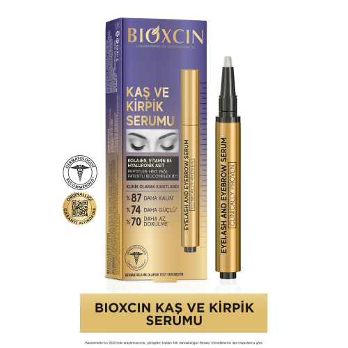 Kaş Kirpik Serumu - Kolajen Hyaluronik Asit Hint Yağı Keratin Peptidleri B5 Biocomplex B11