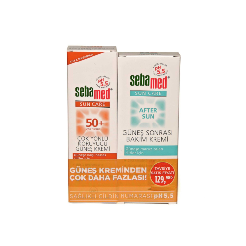 Sun Care Spf 50+ Çok Yönlü Koruma Güneş Kremi + Güneş Sonrası Bakım Kremi 100 Ml