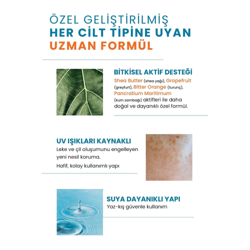 Yüksek Uv Korumalı Koyu Leke Önleyici Spf 50 Güneş Kremi 50 ml