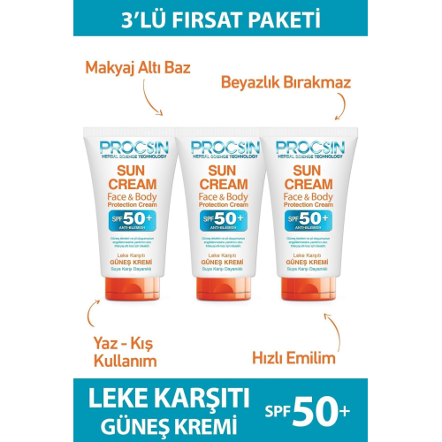 Güneş Kremi (50 ML * 3 ADET) Fırsat Paketi