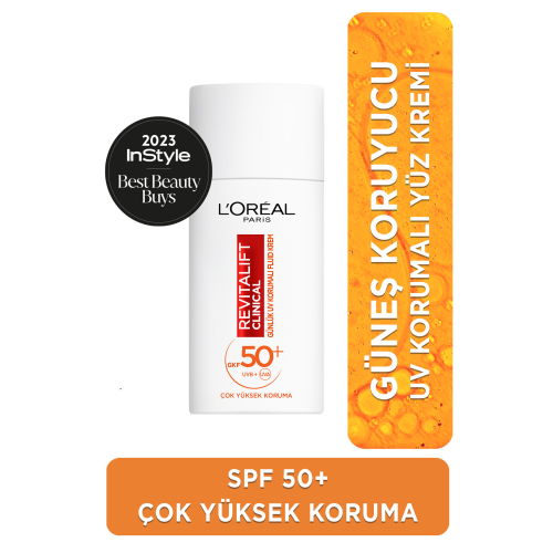 Revitalift Clinical Spf 50+ Günlük Yüksek Uv Korumalı Yüz Güneş Kremi 50ml