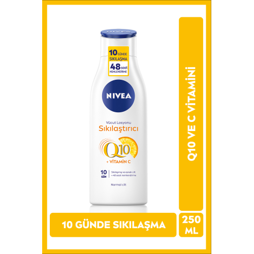 Q10 Vitamin C Sıkılaştırıcı Vücut Losyonu 250ml, Vücut Nemlendirme,10 Günde Sıkılaşma