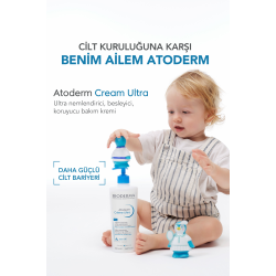 Atoderm Cream Ultra Normal ve Kuru Ciltler için Nemlendirici Yüz, Vücut Bakım Kremi 500 ml