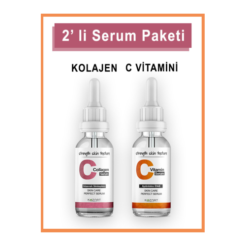 C Vitamini Collagen 2' Li Serum Paketi