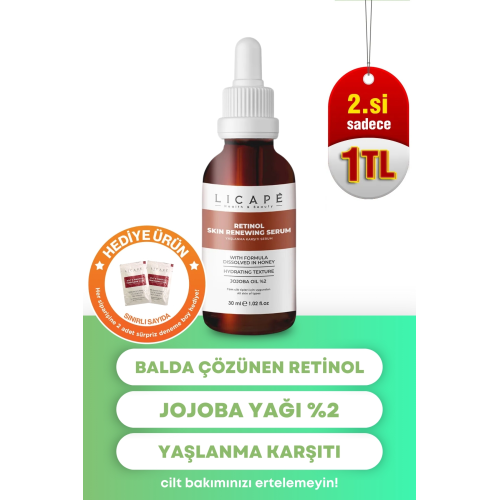 Cilt Yaşlanması Karşıtı Aydınlatıcı Retinol Serum 30ml