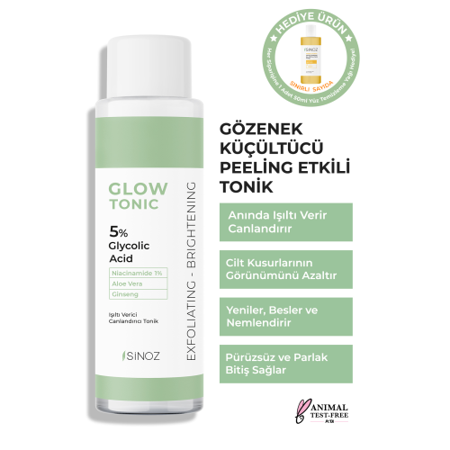 Gözenek Sıkılaştırıcı Arındırıcı Canlandırıcı Peeling Etkili Glow Tonik Glycolic Acid %5 200 ml