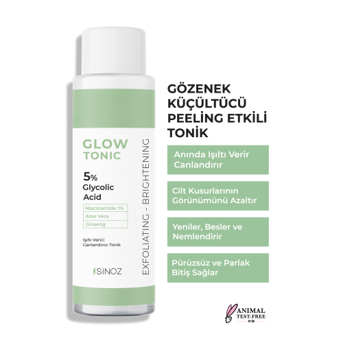 Gözenek Sıkılaştırıcı Arındırıcı Canlandırıcı Peeling Etkili Glow Tonik Glycolic Acid %5 200 ml