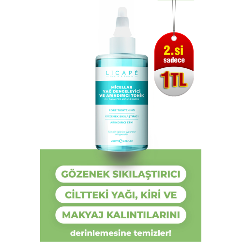 Gözenek Sıkılaştırıcı, Arındırıcı ve Yağ Dengeleyici Tonik 200ml