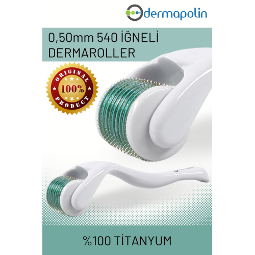 0,50mm 540 Iğneli Saç, Cilt, Sakal, Kaş Kullanımına Uygun Dermaroller - %100 Titanyum