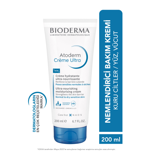 Atoderm Cream Ultra Normal Ve Kuru Ciltler Için Nemlendirici Yüz Ve Vücut Bakım Kremi 200 ml