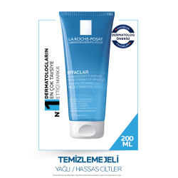 Effaclar Gel Akne Eğilimli Yağlı Ciltler Için Sabun Içermeyen Temizleyici Jel 200ml