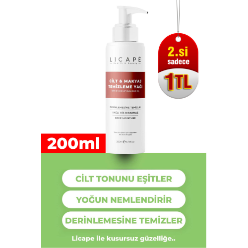 Iki Aşamalı Cilt Ve Makyaj Temizleme Yağı 200 ml