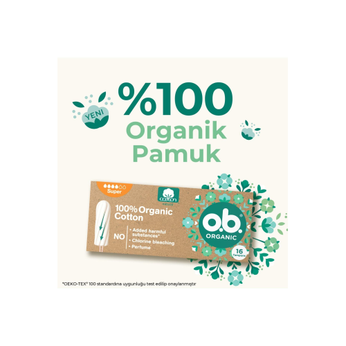 O.b Organic Super Tampon 16'lı Paket