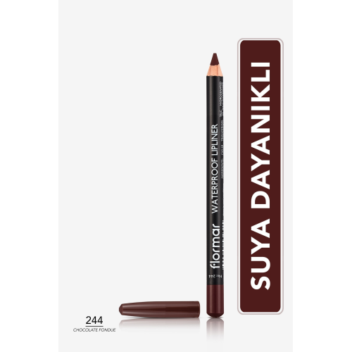 Suya Dayanıklı Dudak Kalemi (KAHVE) - Waterproof Lipliner - 244 Chocolate Fondue - 8690604567591