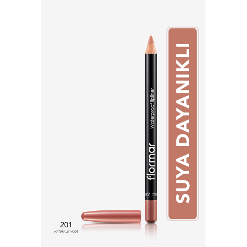 Suya Dayanıklı Dudak Kalemi - Waterproof Lipliner (Nude) - 201 NTRLLY NUDE - 8690604111015