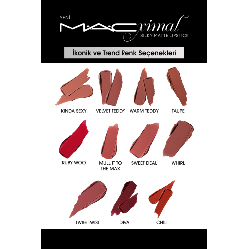 M·A·CXIMAL Silky Matte Lipstick Nemlendirme Etkili Yoğun Renk Sağlayan Ruj - Velvet Teddy