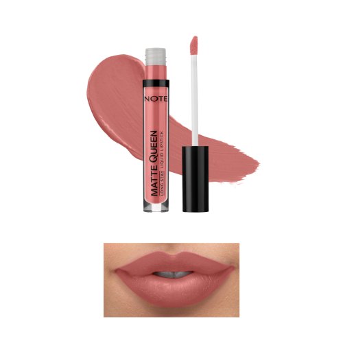 Matte Queen Lipstick Kalıcı Likit Ruj 06 Noble Rose - Nude