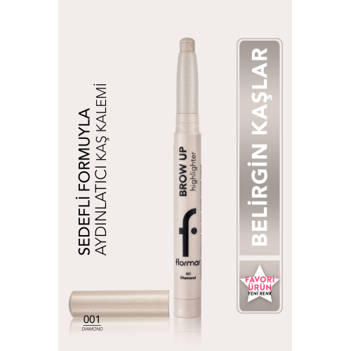 Asansörlü Aydınlatıcı Kaş Kalemi Gümüş -brow Up Highlighter Pencil-001 Diamond-8682536072434