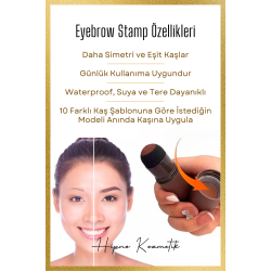 Eyebrow Stamp Kaş Şekillendirme Kiti - Koyu Kahve ( Dark Coffee )- Esmer