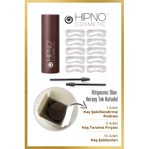 Eyebrow Stamp Kaş Şekillendirme Kiti - Koyu Kahve ( Dark Coffee )- Esmer