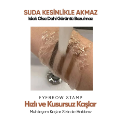 Hipno Cosmetic Kaş Şekillendirme Kiti- Karamel Tonlu Koyu Kahve(DARK BROWN) 10 Farklı Şablon