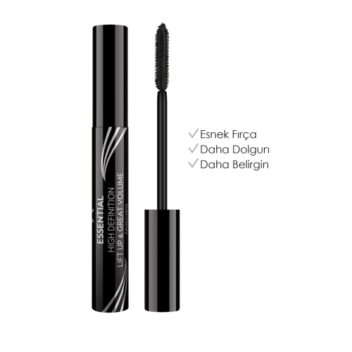 Essential High Definition & Liftup&great Volume Mascara - Black-hacim Veren Maskara