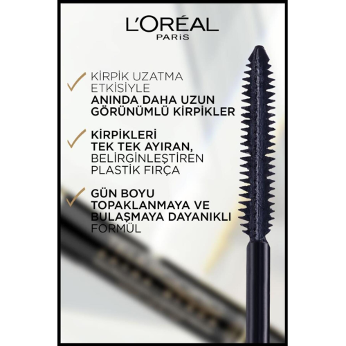 L'oréal Paris Telescopic Carbon Black Maskara - Siyah