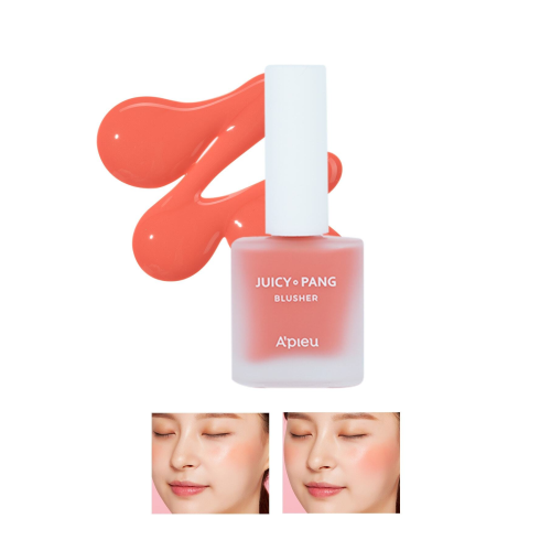 Doğal Görünüm Sunan Nemlendirici Likit Allık 9g. APIEU Juicy-Pang Water Blusher (CR01)