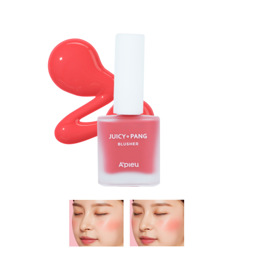 Doğal Görünüm Sunan Nemlendirici Likit Allık 9g. APIEU Juicy-Pang Water Blusher (RD01)