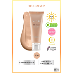 BB Cream 500 Nemlendirici Etkili Doğal Kapatıcı SPF 15 BB Krem